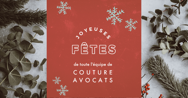 Carte de Noel Couture Avocats 2022 1